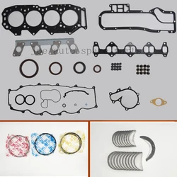 WL WLT Full Gasket Set kit crankshaft connecting rod bearing piston ring for Ford Endeavour Ranger Mazda B2500 2.5D 2.5TD 2.5L