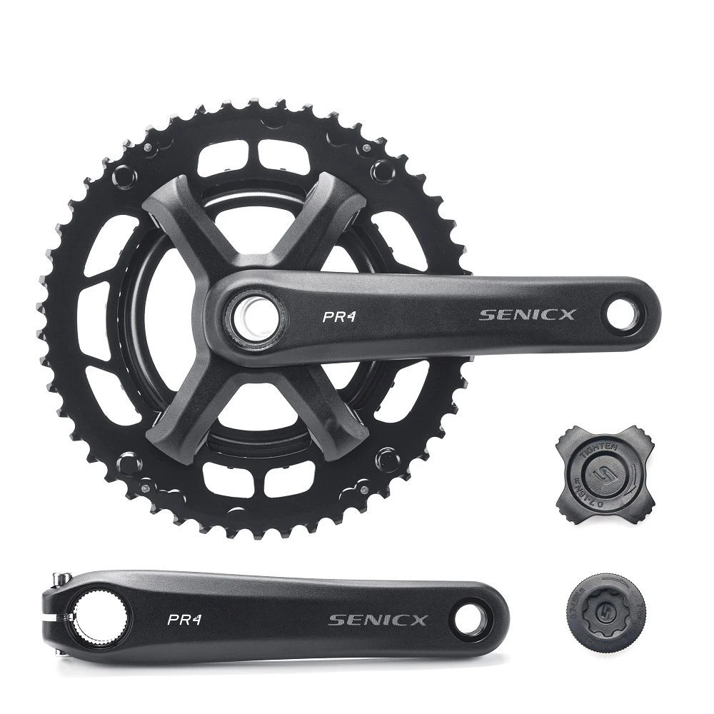 SENICX PR4 Road Bicycle Crank Set 165MM/170mm/175MM  Double Disc 50-34T Chainring