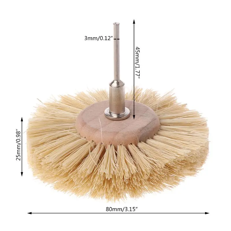 Dental Lab Horse Hair Brush Polishers Polishing Wheel for Low speed straight handpiece Teeth polisher Material Furniture