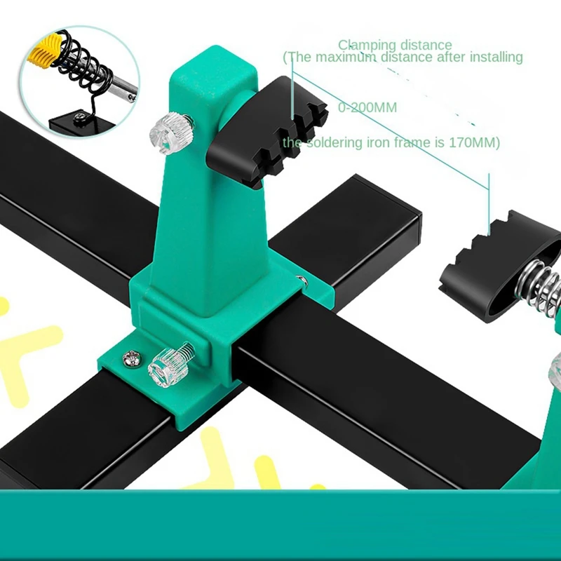 Circuit Board Welding Repairing Disassembly  360° Circuit Board Maintenance Holder Black&Green 1 PCS