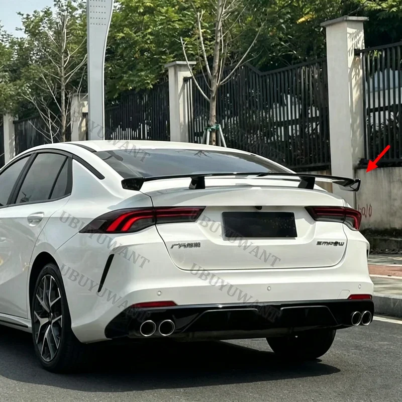 For GAC Empow Dodge Attitud 2021-2023 Rear Trunk Spoiler Wing Top Tail Lip Spoiler Diffuser Auto Parts