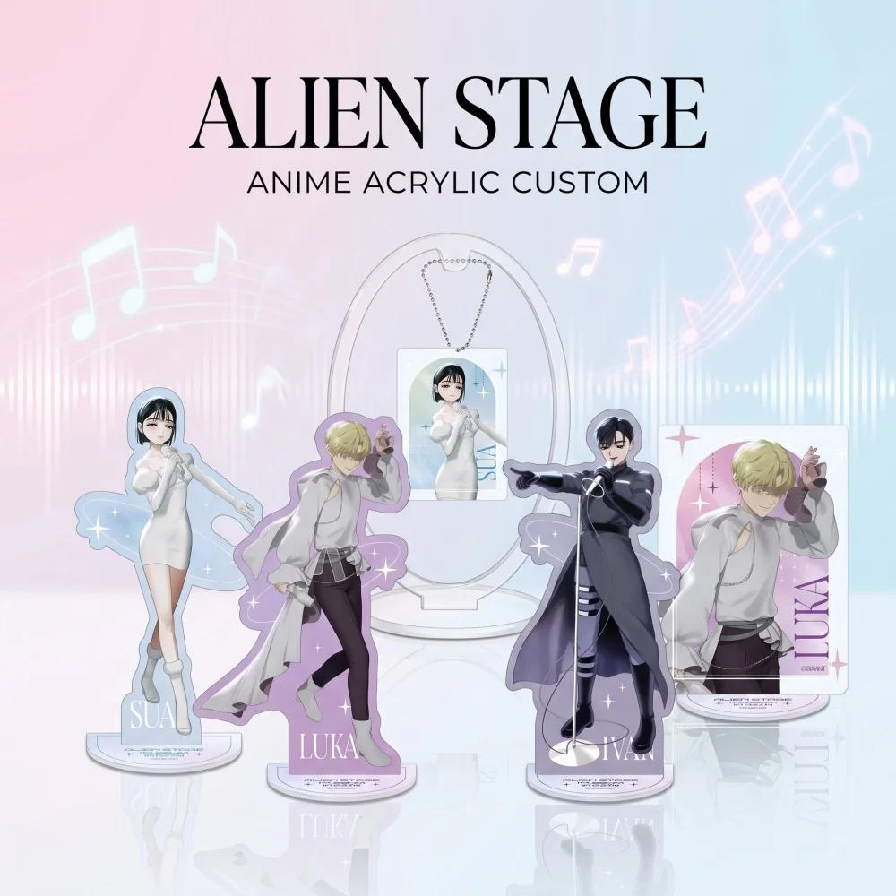 Alien Stage Acrylic Stand Keychain Sua Luka Ivan 2026 New Anime Character Collectible Ornamen