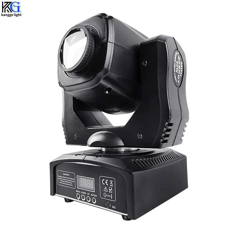 Mini LED 60W Moving Head Light 8 Color Plate DMX512 Pattern Light Projector Pattern Lights for DJ Disco Party Wedding Bar