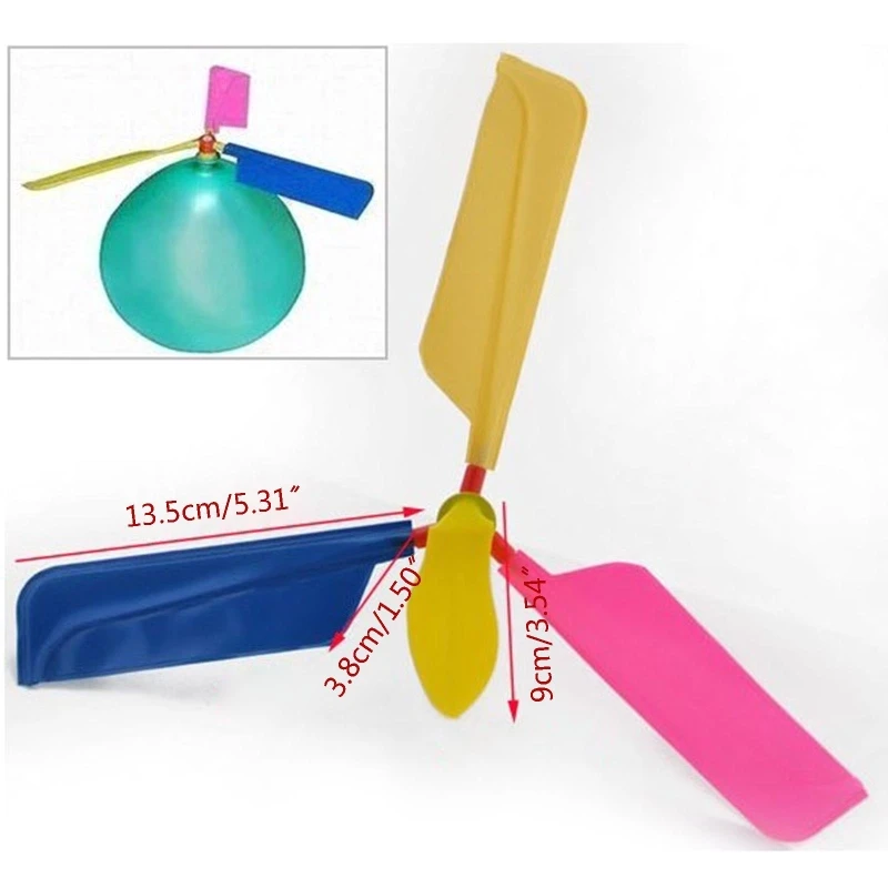 Buntes Ballon-Hubschrauber-Kinderspielzeug, Geschenk, Mitbringsel für drinnen oder draußen