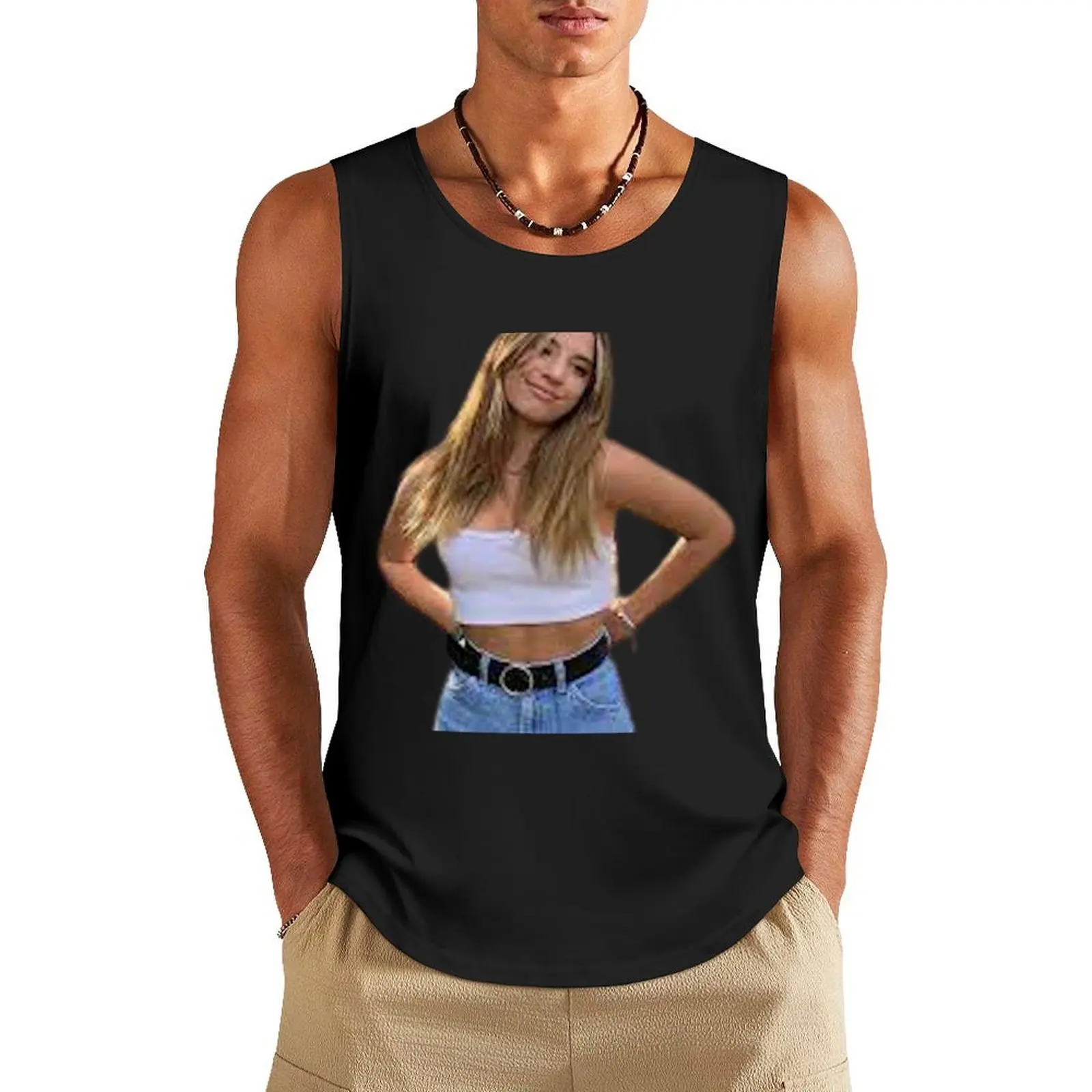 

kenzie ziegler Tank Top Men's gym t-shirts Man clothes for gym sleeveless shirt man gym