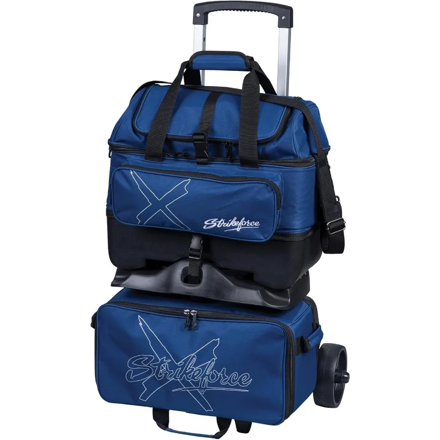 KR Strikeforce Hybrid X Bolsa de bolos con cuatro bolas con compartimento para zapatos para uso en torneos y práctica Fa de poliéster duradero