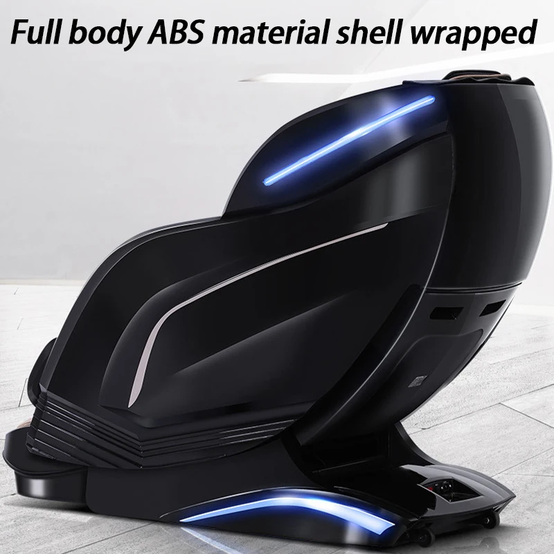 Luxury Full Body Massage Chair with ABS Shell, AI Voice Control, SL Track, Thai Stretch, Bluetooth, LED Lights & Leg Stretch