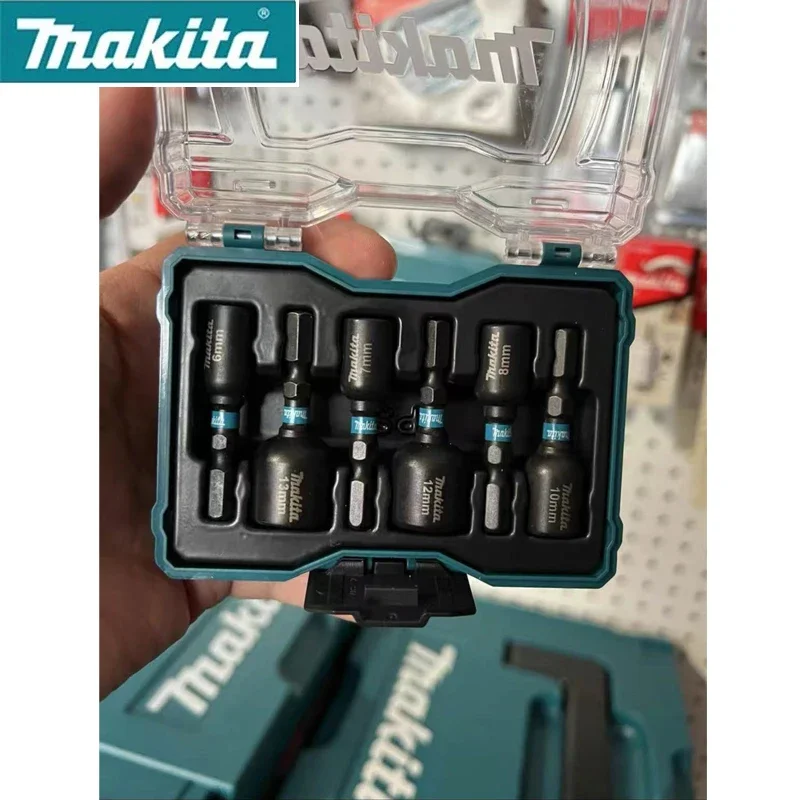 Imagem -02 - Makita-porca de Potência Conjunto Drill Bit Haste Hexagonal Parafuso Metric Socket Broca Adaptador E18035 50 mm