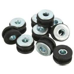 10sets Motorcycle Rubber Grommets Bolts For Honda Yamaha Suzuki Kawasaki Fairing Rubber Grommets Washer Accessories