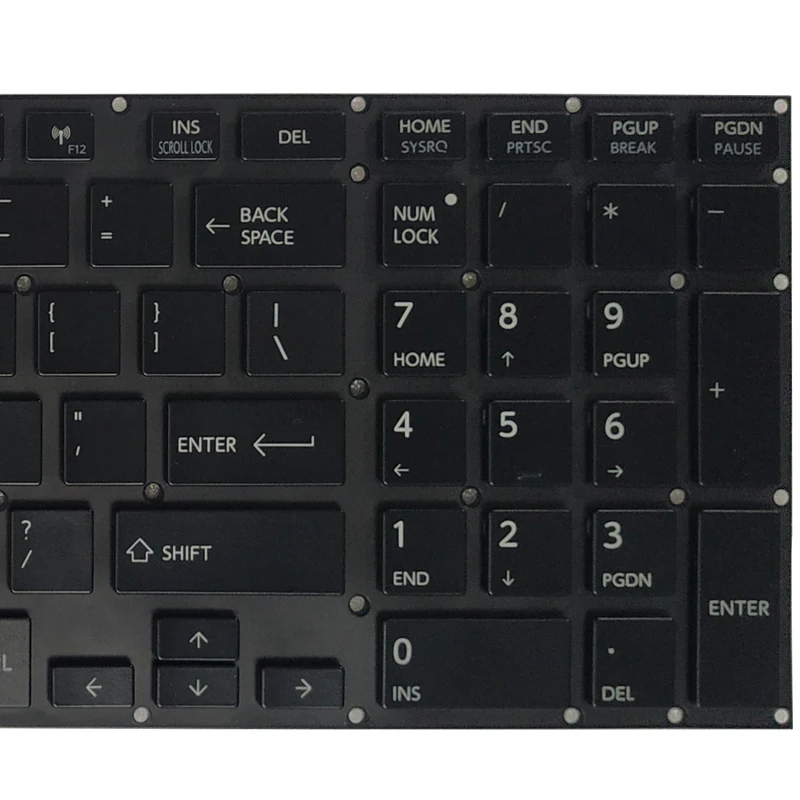 Imagem -05 - Teclado Retroiluminado para Satélite Toshiba Russo Francês Nós P50-a P50t-a P55-a P50-b P55t-a P70-a X70-a X70-a X70-b P75a Novo
