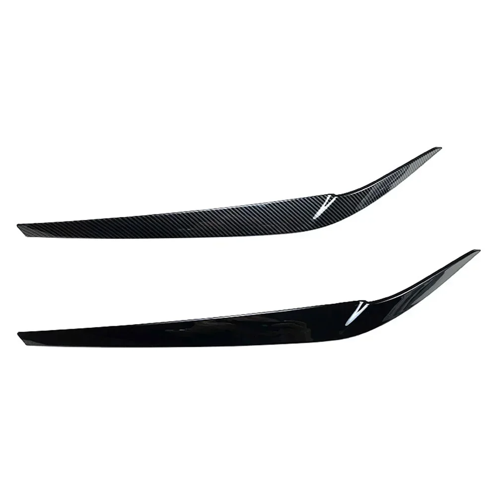 2Pcs Car Front Headlights Eyelid Eyebrows Trims For BMW 5 Series G30 G31 G38 F90 M5 525I 530I 540I 2017-2021 Car Accessories