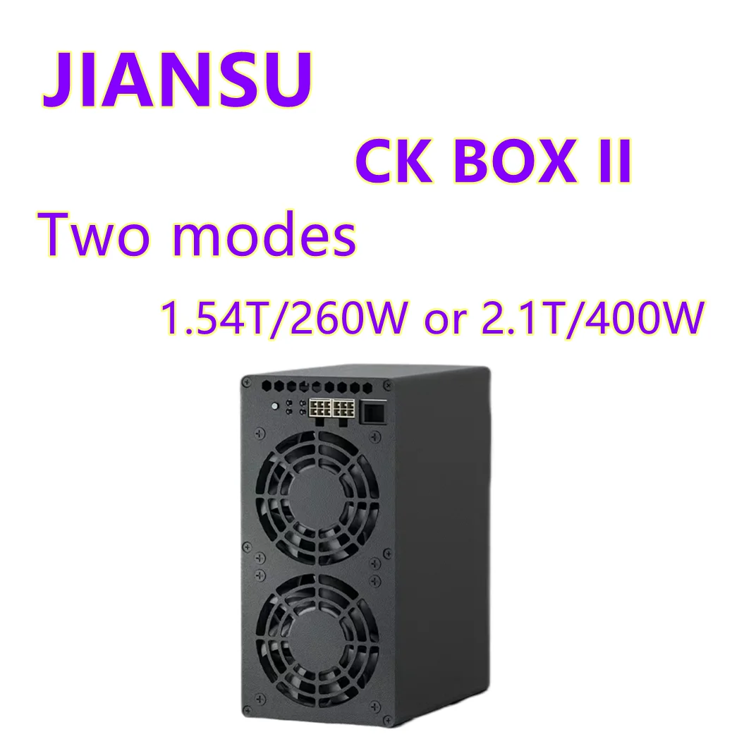 

Goldshell CK-BOX II Asic Miner 2.1TH/S±10% 400W With PSU Low Noise Small Household Mining Machine