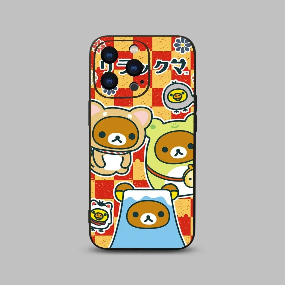 Cute R-Rilakkuma Phone Case For Iphone 15 11 13 14 Pro Max 7 8 Plus X Xr Xs Max Se2020 12mini Cover Case