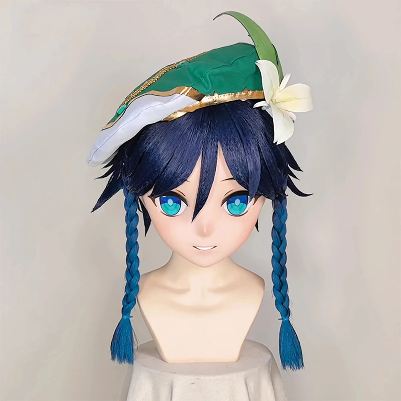 (MEO326) Customize Handmade Full Head Lockable Crossdress Male to Female Japanese Cartoon Anime Game Character Kigurumi Mask