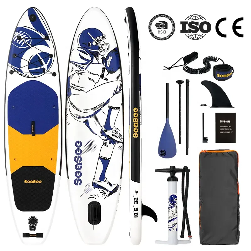 

OEM 2025 SUP Board All-Round Black Inflatable Stand Up Paddle Board Body Board For Ocean Waters