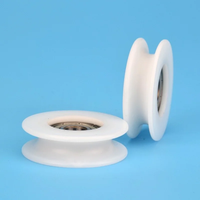 1 sztuk 8*40*11.5mm 608ZZ pakiet plastikowe opakowanie POM POM linia lina stalowa koło pasowe łożysko koło pasowe U rowek — zdjęcie 3