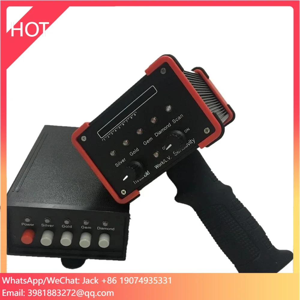 

GR100 Gold Detector 25M Laser Pointing Metal Detector for Mineral Gold Diamond Detector Rechargeable