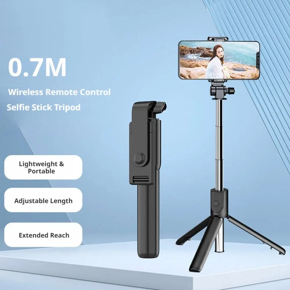 3-in-1 Selfie Stick Tripod with Bluetooth Remote Extendable Phone Holder Stand for iPhone Android Samsung Live Stream Vlogging