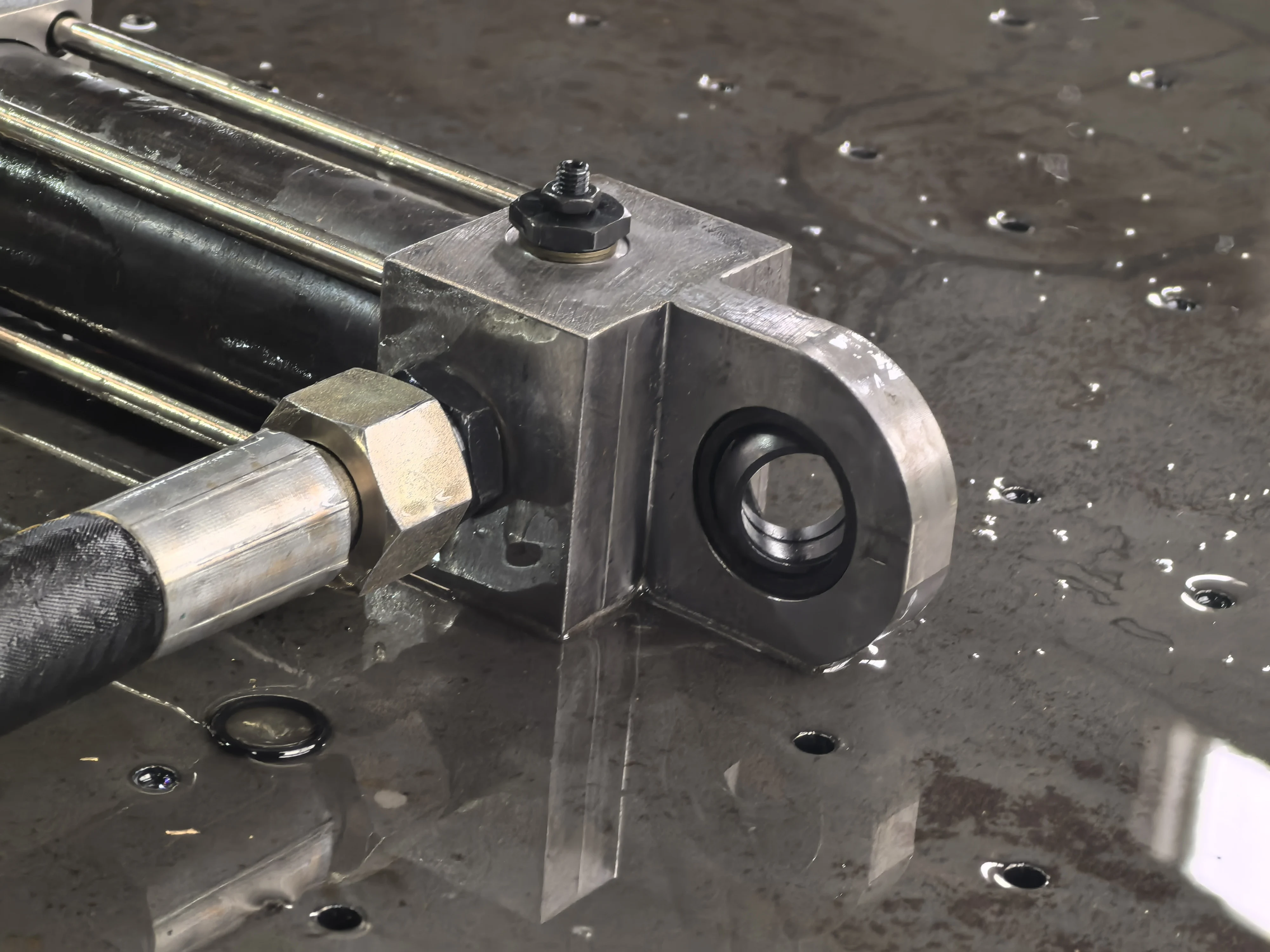 Custom Telescopic Thread Hydraulic Cylinder Repair Kit Oil Cylinder Bore 63/80mm For Injection Molding Machine