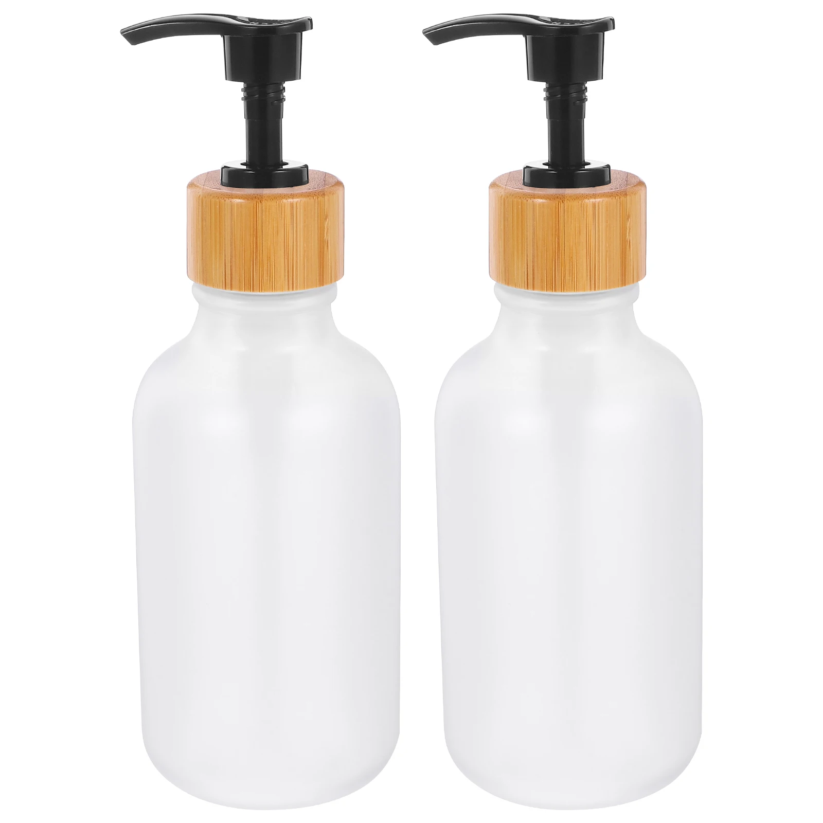 

2pcs 300ml Matte Plastic Shampoo Bottle Pump for Lotion Body Wash Soap Refillable Travel Shampoo Bottles With Pump Dispenser