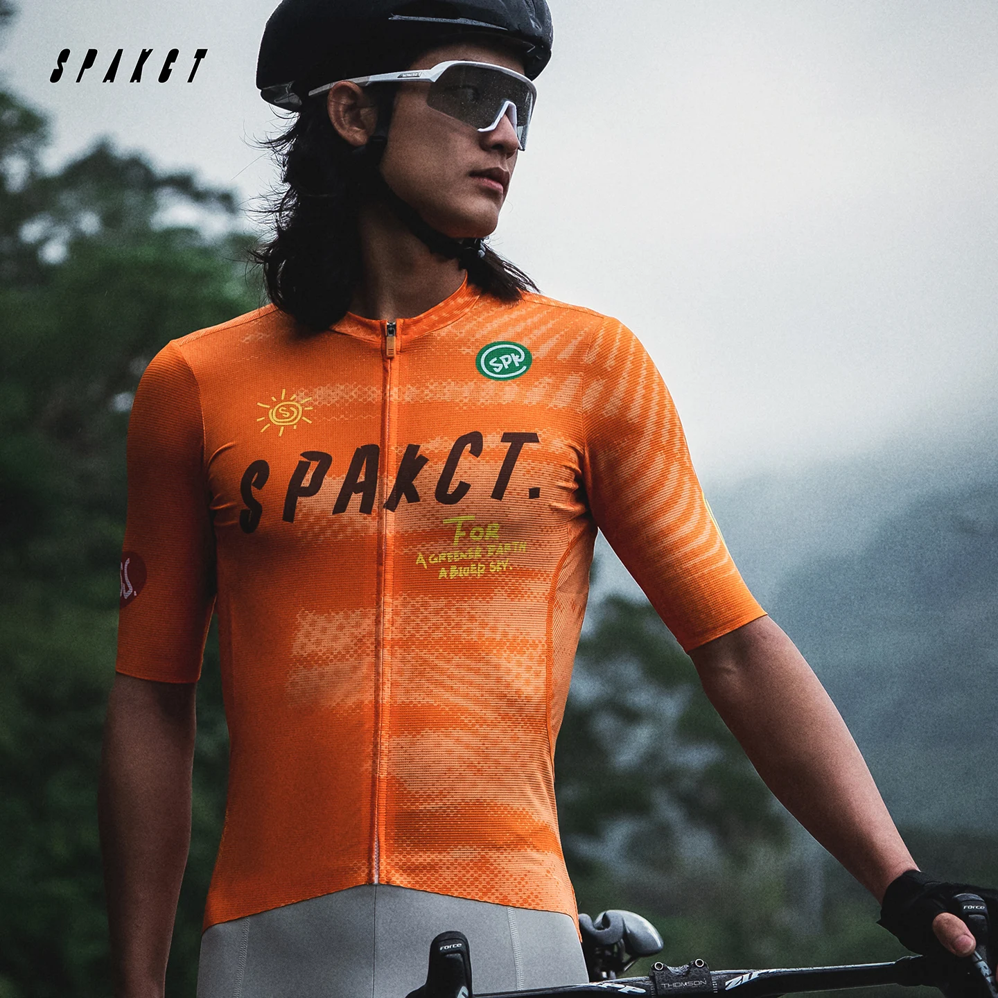 2026 New Spakct Cycling Jersey, Men Women Unisex Short Sleeve, Summer Breathable Quick Dry Sweatproof Road Bike Cycling Wear