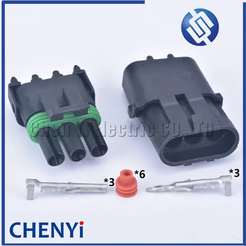 2 juegos de 3 pines serie 2,5 enchufe hembra y macho Haltech MAP TPS conector de cable automotriz impermeable para GM 12015793 12010717