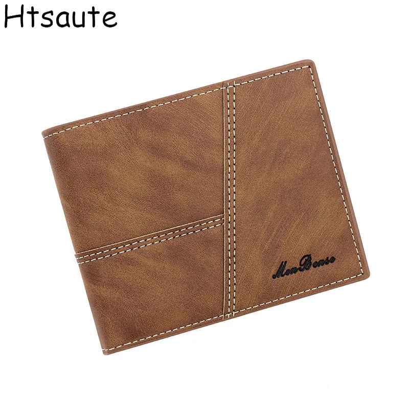 Men's PU Leather Wallet Vintage Men Coin Purse Anti-theft Credit Card Holder Money Bag Business wallet for men carteras