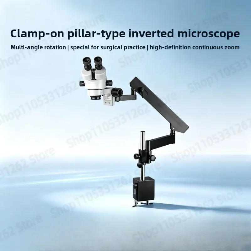 Trinocular Surgery Practice Microscope Mobile Phone Repair Treasure Appraisal PendulumMSD205-B Vascular Anastomosis