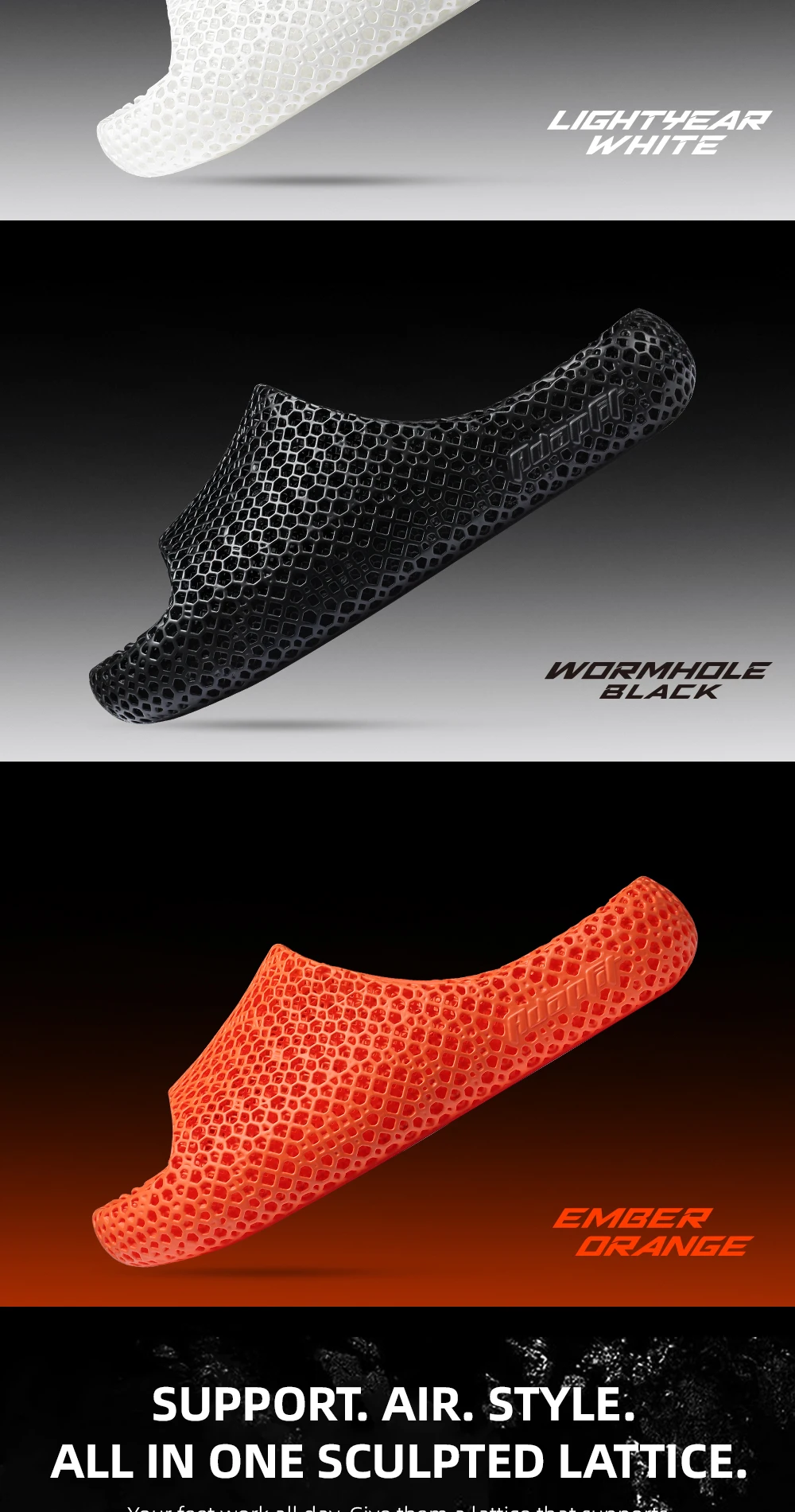 ADAPFIT LayerFit 3D-gedruckte Hausschuhe Herren Damen ultra leicht mit gepolsterter Wabenstruktur für Innen- und Außenbereich rutschfest atmungsaktiv bequem für Yoga und Erholung nach dem Sport – Detail 5