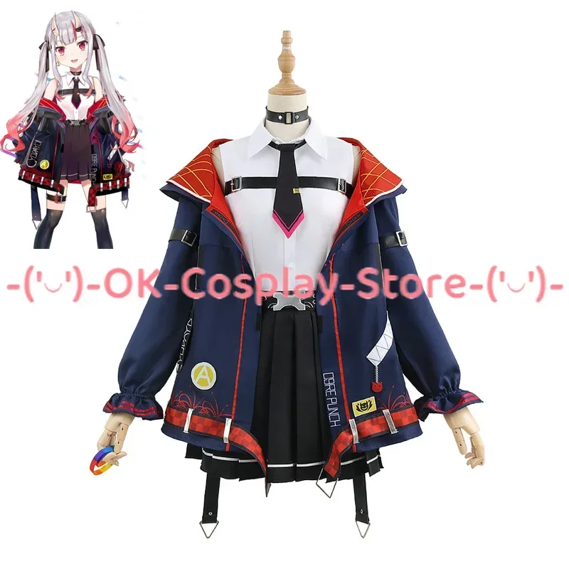 Nakiri Ayame Cosplay Costumes Vtuber Youtuber Uniforms Women Party Clothing Halloween Carnival Outfits Custom Made