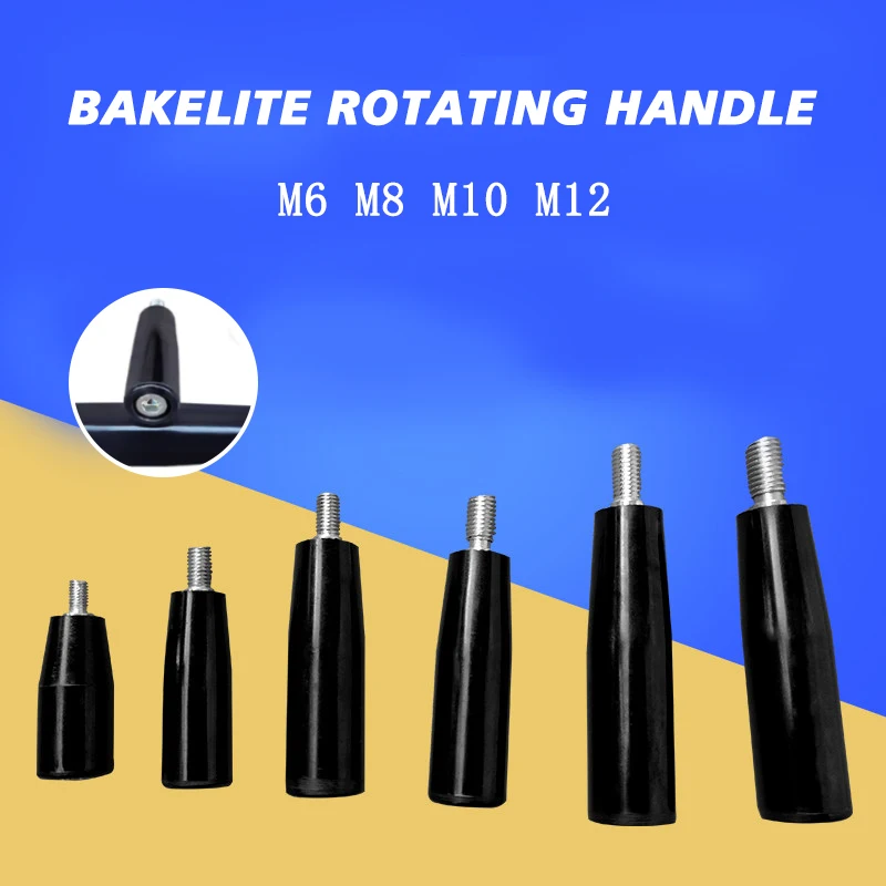 

1/2/3/5 шт. вращающиеся ручки-колесики M6/M8/M10/M12 с черной бакелитовой рукояткой для фрезерных станков, токарных и шлифовальных машин