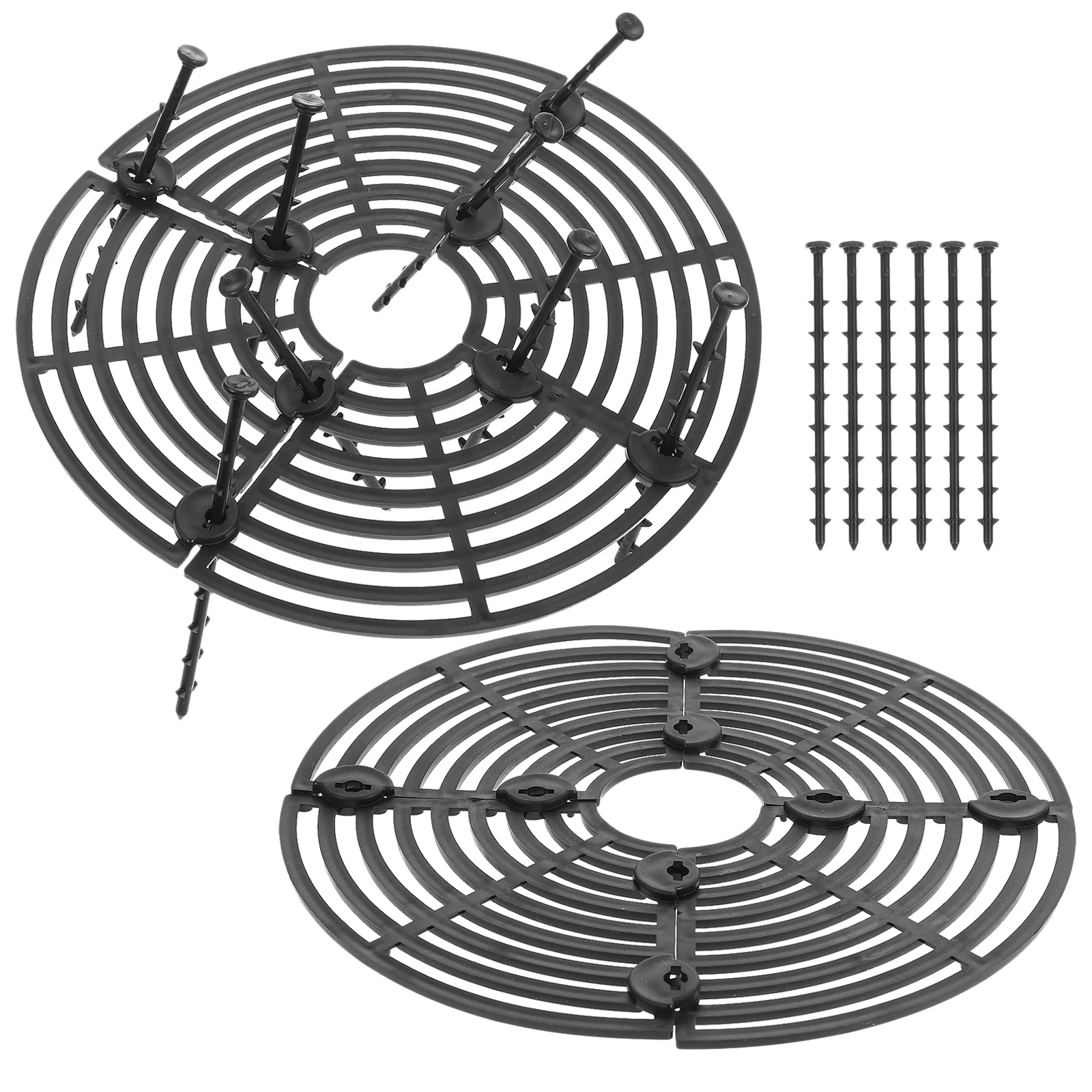 2Pcs Plant Pot Grids Durable Soil Protectors for Garden Yard Compact Lightweight Prevent Cats Dogs Digging Plant Pot Grid