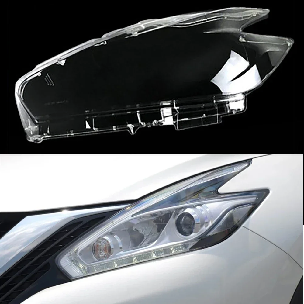 

For Nissan Murano Front Headlight Lens Glass Auto Shell Headlamp Transparent Cover Lampshade Lampcover 2015 2016 2017 2019 2021