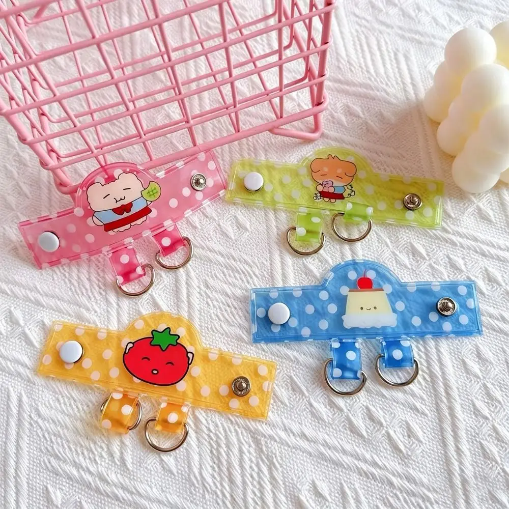 High Quality PVC Bag Extender Clip Polka Dot with Double D-Rings Bag Strap Hanger Transparent Bag Extension Buckle Handbag