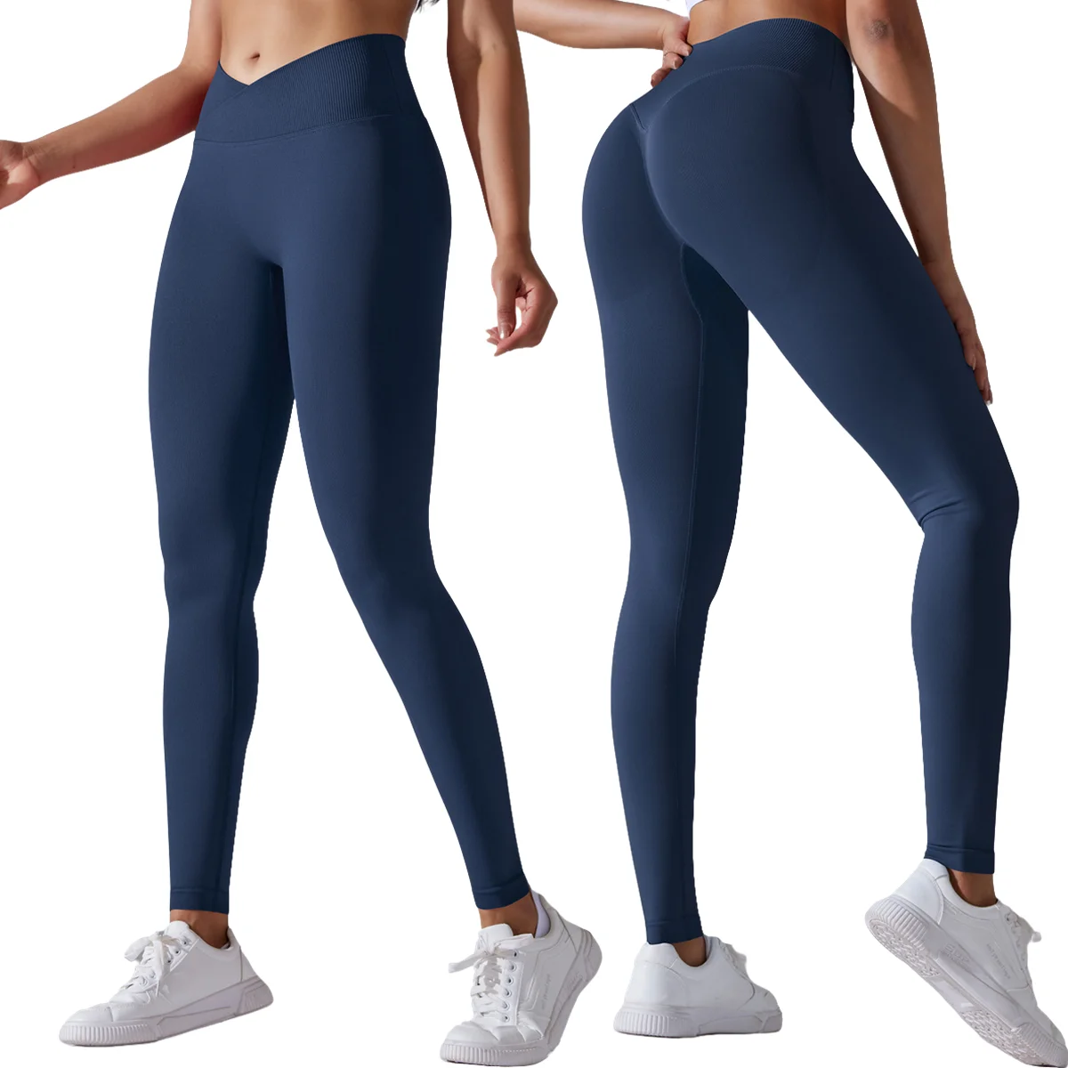 

Women Seamless Leggings Yoga High Waist Pants Running Sport Tight Trousers Ladies Gym Fitness Workout Squat Training Bottoms