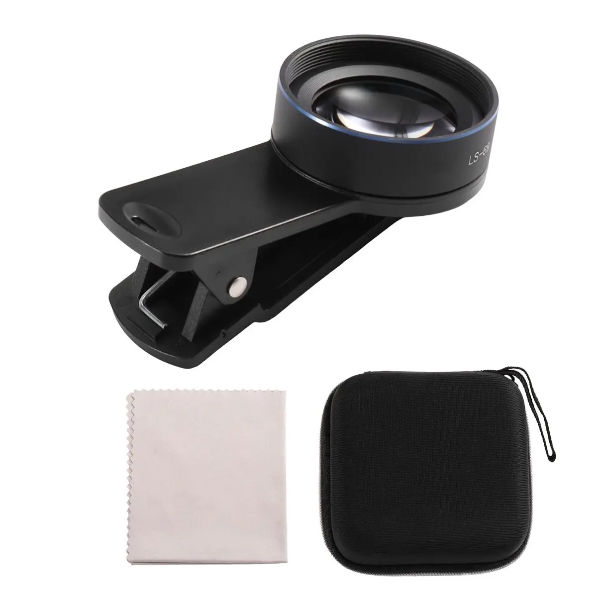 15X Macro Lens External Camera for Mobile Phones with 37mm Lens Clamp HD Smartphone Camera Accessories
