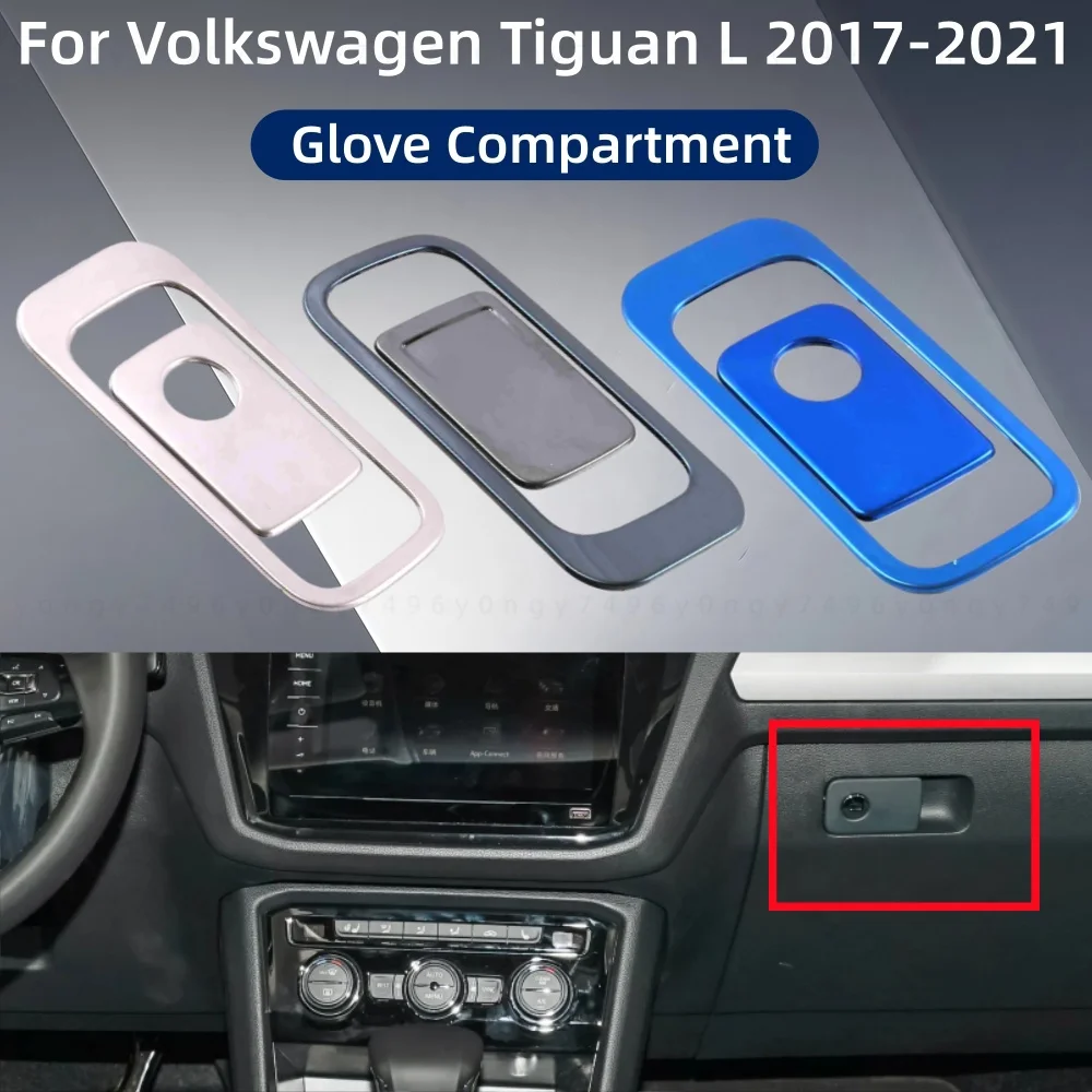 

Cars Upgrade Stainless Steel Modification Accessories Glove Compartment For Volkswagen Tiguan L 2017 2018 2019 2020 2021