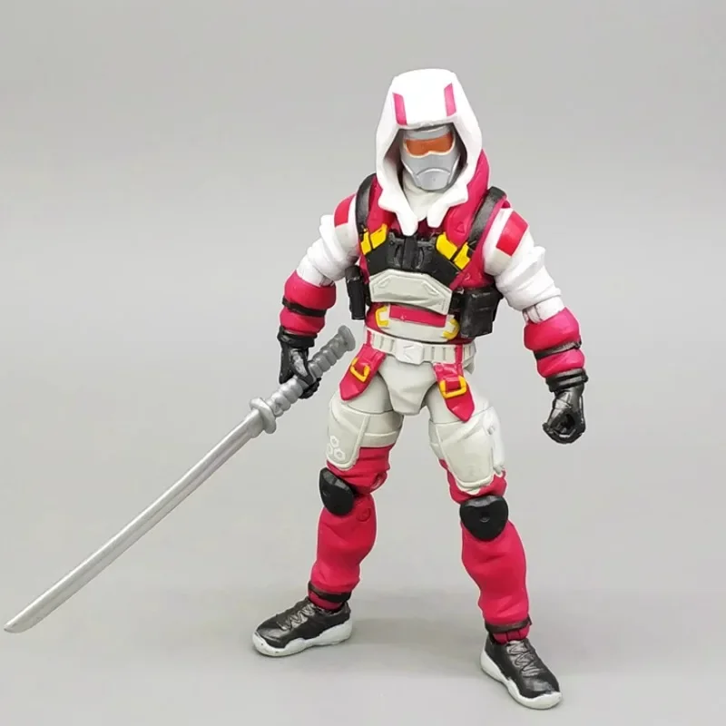 3.75 بوصة عمل اليد بالذئب النينجا الجندي القوات الخاصة البشرية يمكن جمعها نموذجًا تذكاريًا #4