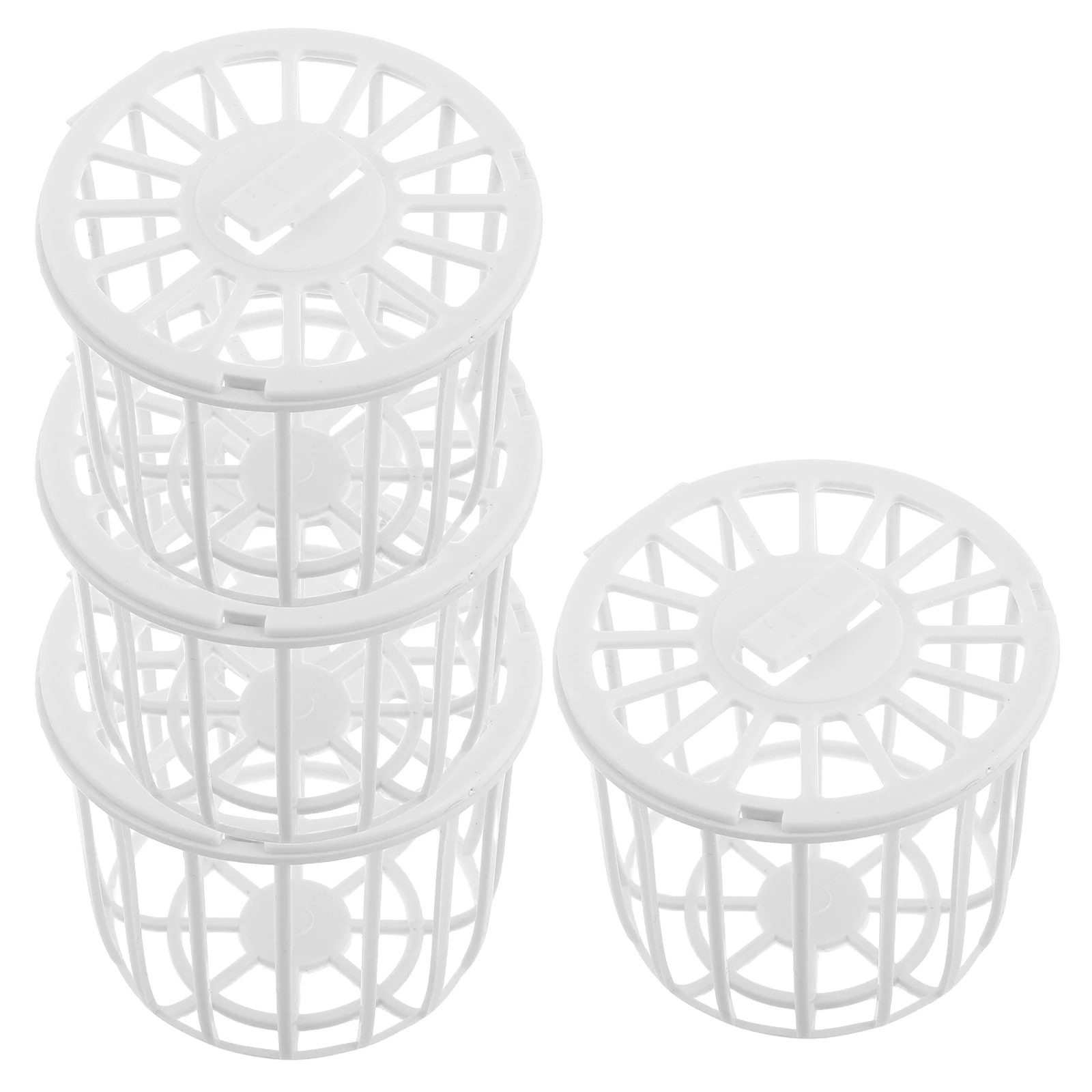 

4pcs Bird Nesting Basket Durable Plastic Cage Eggs Breeding Finch Canaries Storage Nest Pan Small Birds Pet Supplies