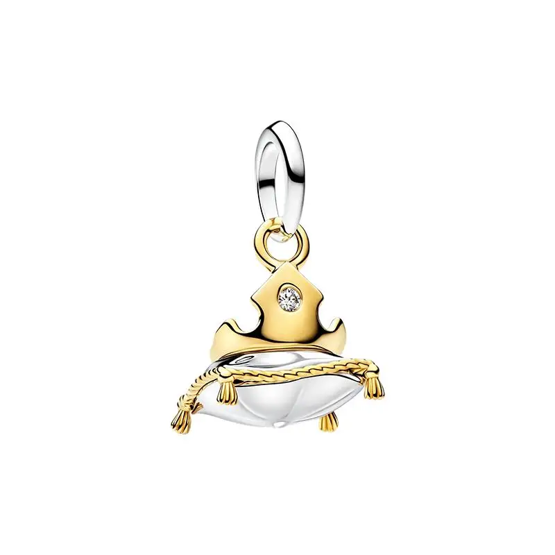 925 Silver The Girl In The Skirt In The Story Charms Bead Pendant Fit Bracelet Necklace DIY Women Festival Party Jewelry Gift