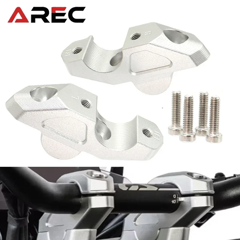 Motorcycle Handlebar Riser Drag Handle Bar Clamp For BMW R1300GS R1300 GS ADV 2023-25 Extend Adapter Accessories Handlebar Riser
