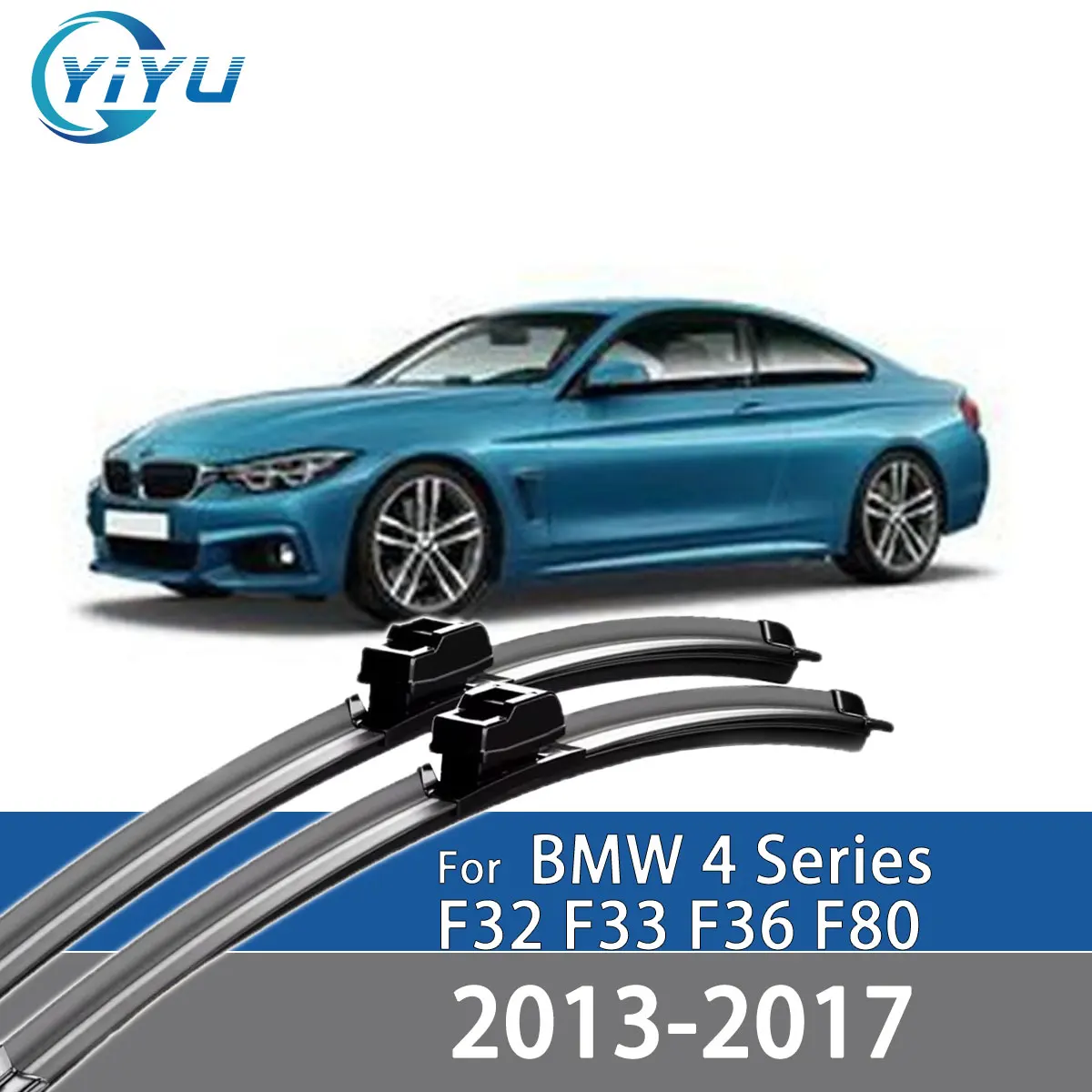 2PCS Auto Front Wischer Klingen Für BMW 4 Serie F32 F33 F36 F80 2013-2017 Windschutzscheibe Windschutz zubehör