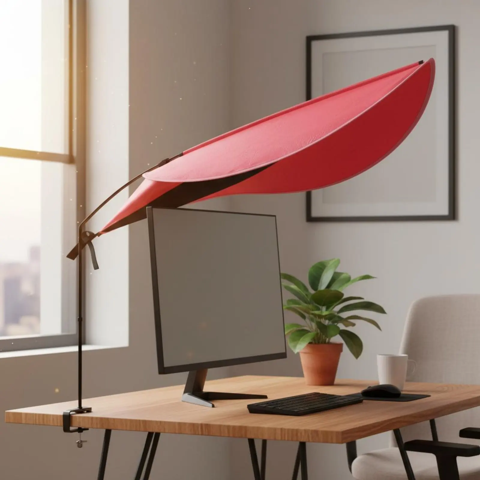Air Conditioner Blocker Screen Glare Reduction Desk Privacy Curtain Office Light Blocker Portable and Foldable
