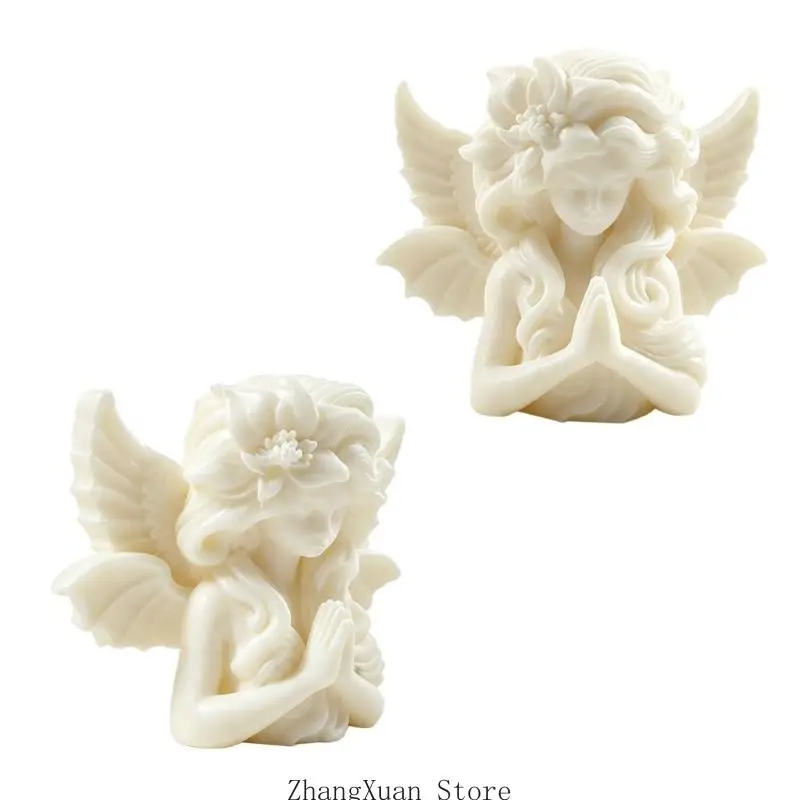Silikon-Engel-Gussform für dekorative Figuren, Bastelprojekte, Herstellung, 3 x – Detail 10