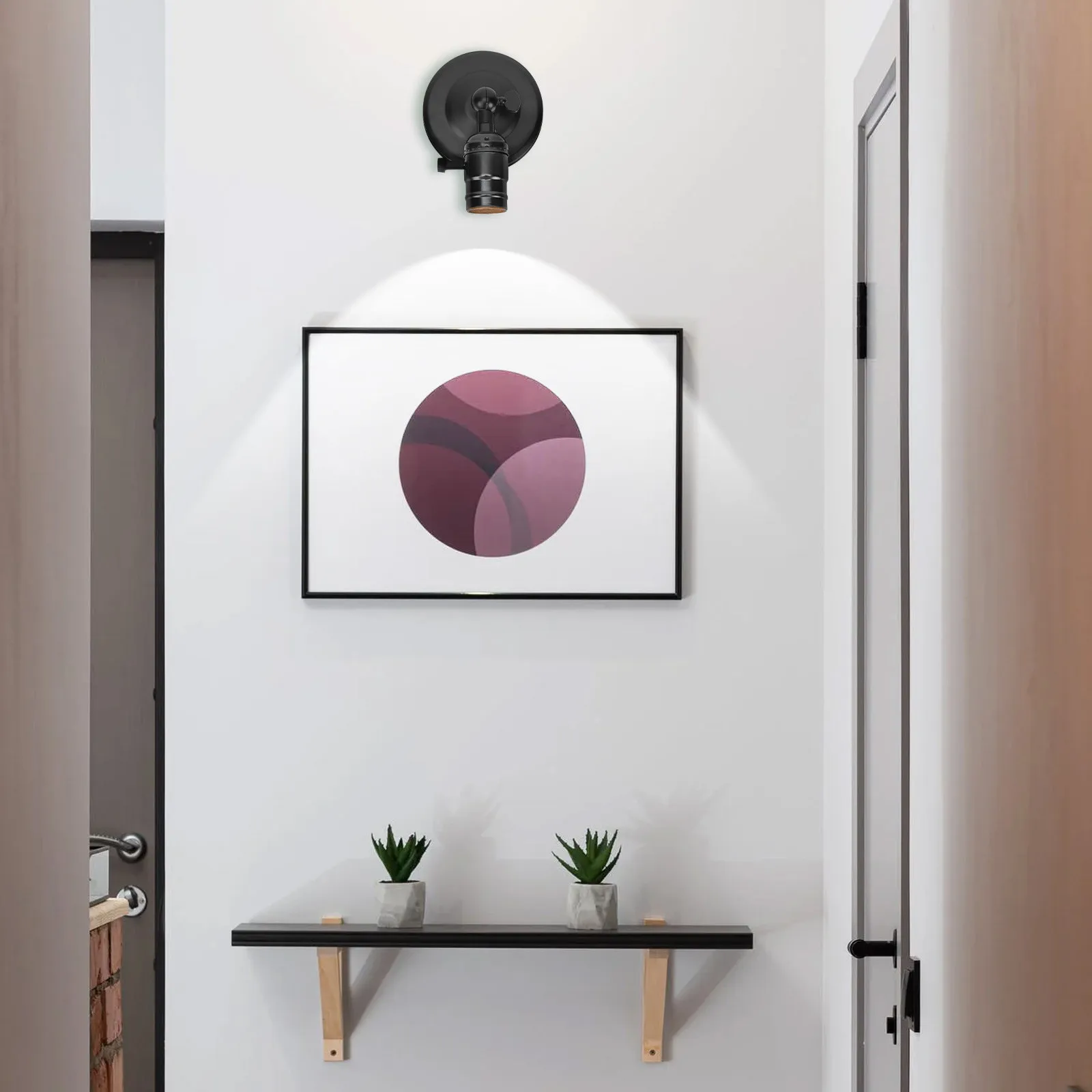 Small Wall Lamp Retro Minimalist Bulb Design Decorative Indoor Lighting for Corridor Bedroom Hotel Aisle