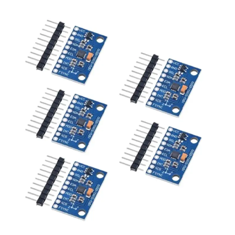B27B 5Pcs IIC I2C SPI MPU-9250 MPU-6500 6-Axis Accelerometer Gyroscope Sensor Module Replace MPU6050 For Arduino