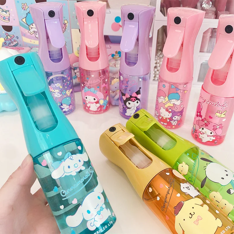 200ml Kawaii Sanrio Hello Kitty Spray Bottle Kuromi My Melody Cute Large Capacity High Pressure Continuous Hydration Sprayer