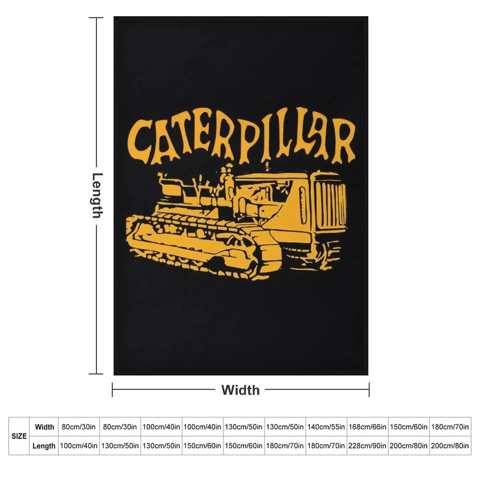 Caterpillar Bulldozer \t Throw Blanket Softest Cute Blankets