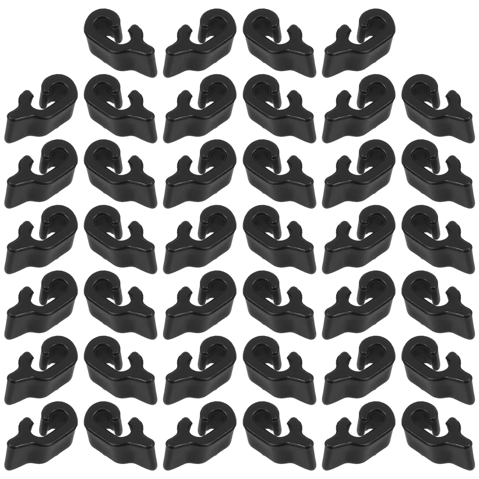 

40pcs Storage Cabinet Buckles Connectors for Closets Shoe Cabinets Pet Crates Adjustable Latches Black Hardware