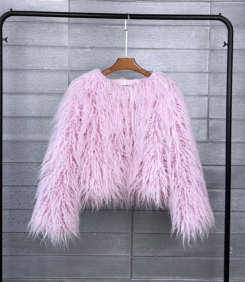 DEAT Fur Imitation Fur Coat Korean Version Pure Color Beach Wool Women's Short Coat Straight 2026 Winter Wram Jackets 11A06487